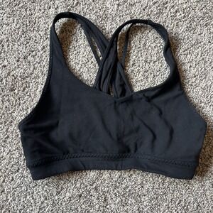 Athleta Black‎ Criss Cross Back Athletic Bra  Extra Small